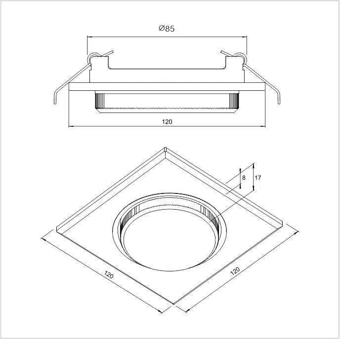 L 08-11 - Светильник GX 53 (LED 4W, песочно-белый)