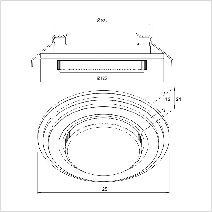 L 08-13 - Светильник GX 53 (LED 4W, песочно-белый)