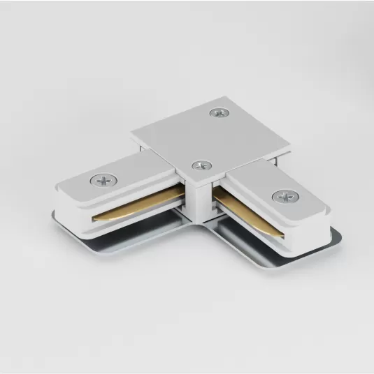 IC 01-3 - Соединитель "L"для однофазной трековой шины (белый)