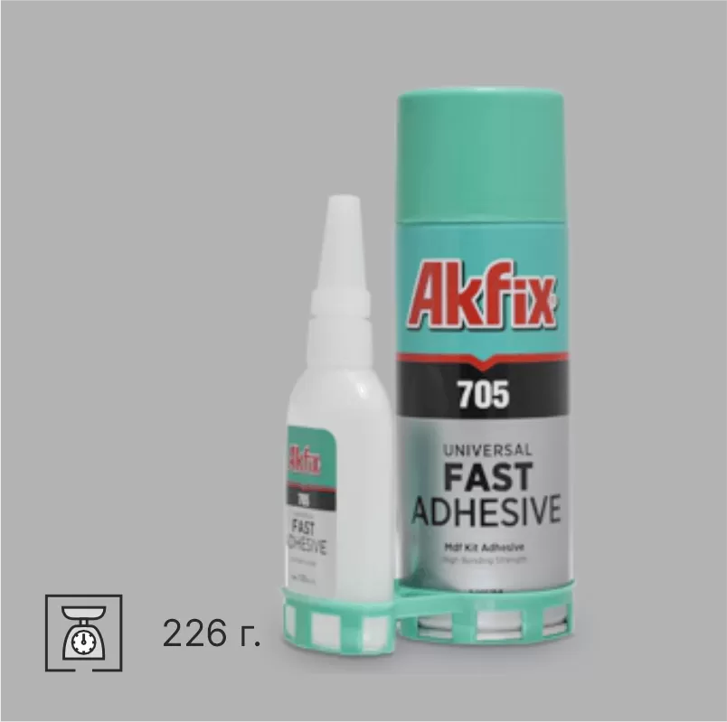 AKFIX КОМПЛЕКТ ДЛЯ СКЛЕИВАНИЯ ПРОФИЛЕЙ