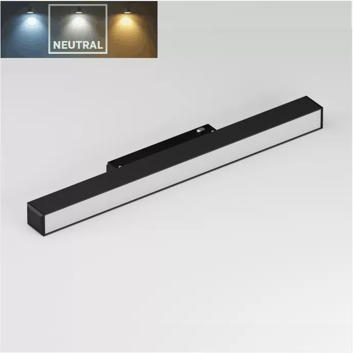 ML 02-1 - Магнитный трековый светильник 48V 10W 4000К (черный)