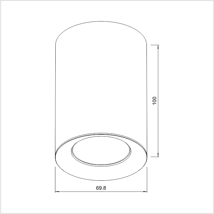 SPT 01-6 - Светильник "Spot" GU10 230V (черный)