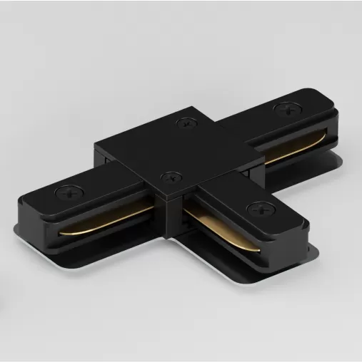 IC 01-6 - Соединитель "T"для однофазной трековой шины (черный)