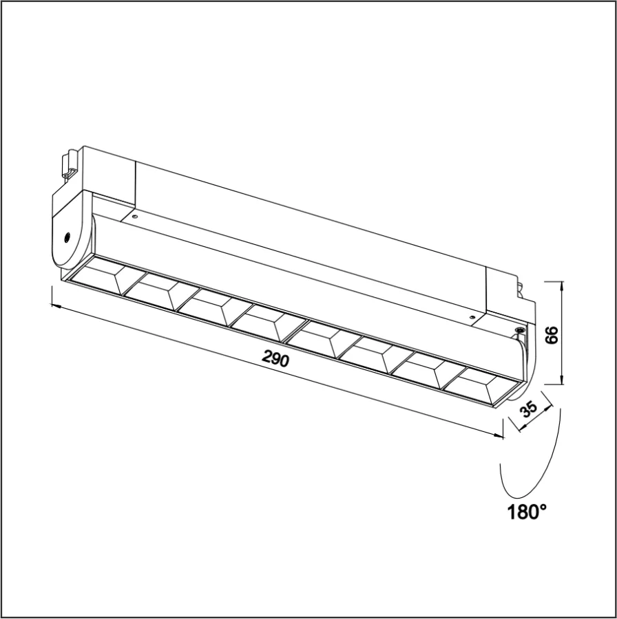 TRL 01-9 - Cветильник трековый 230V 20W 4000K (белый)